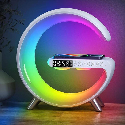 G lamp with wireless charging and clock